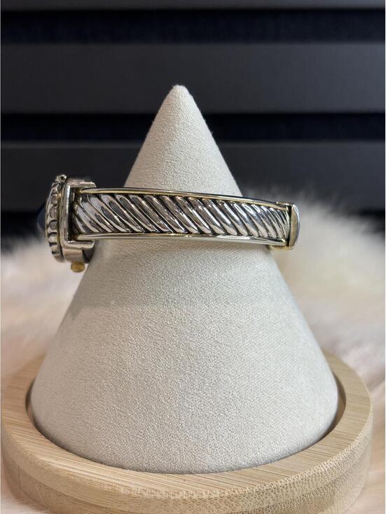 Cannes Size 7 Silver Tone Ring with Blue Stone main image 6